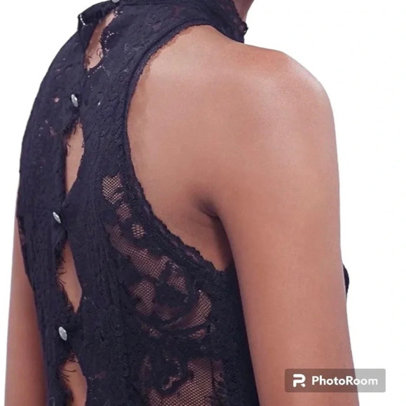 Free people “Verushka” lace Dress. Size 2 black - Picture 4 of 10